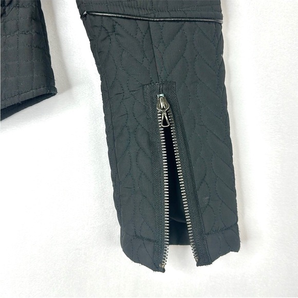 Reaction Kenneth Cole Moto Quilted Mock Neck Jacket - Picture 4 of 8